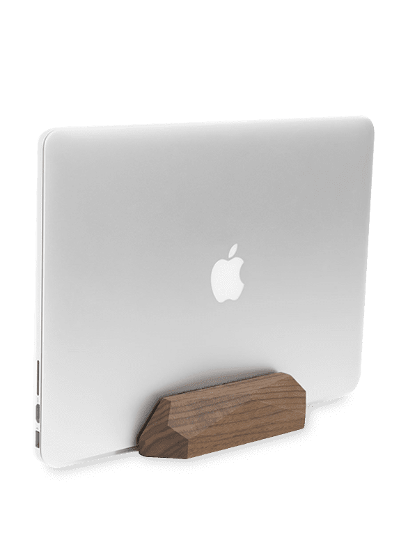 MacBook Vertical Laptop Stand made from Recycled Skateboards